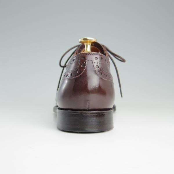 極上★(英)グレンソン 7.5F【定価￥74,800-★セミブローグ/OXFORD】22352/カーフ/赤茶/メンズ/GRENSON★e997