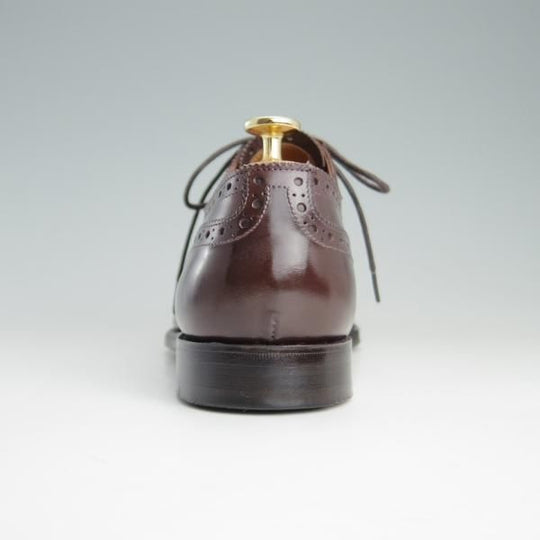 極上★(英)グレンソン 7.5F【定価￥74,800-★セミブローグ/OXFORD】22352/カーフ/赤茶/メンズ/GRENSON★e997