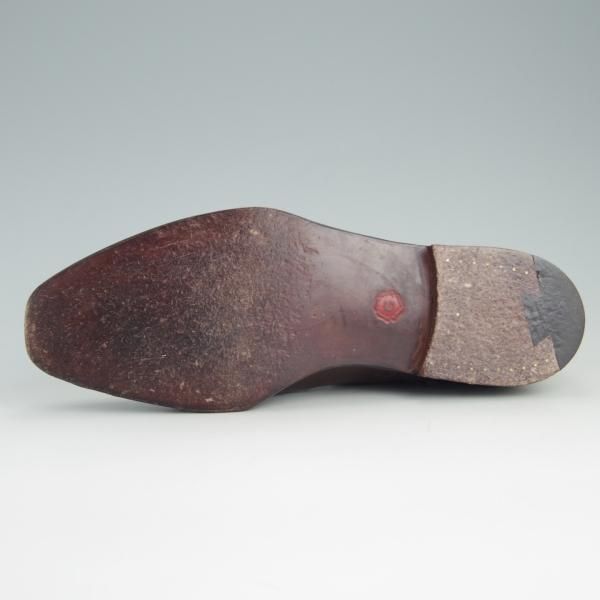 極上★(英)グレンソン 7.5F【定価￥74,800-★セミブローグ/OXFORD】22352/カーフ/赤茶/メンズ/GRENSON★e997