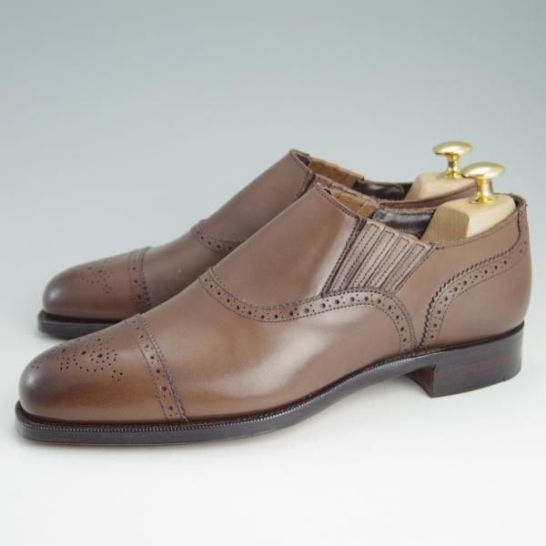 未使用★(英)グレンソン 5.5E【★サイドエラスティック/31999】カーフ/茶/メンズ/GRENSON★e998