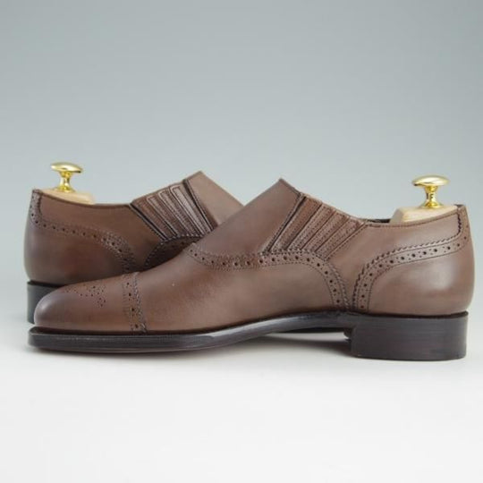 未使用★(英)グレンソン 5.5E【★サイドエラスティック/31999】カーフ/茶/メンズ/GRENSON★e998