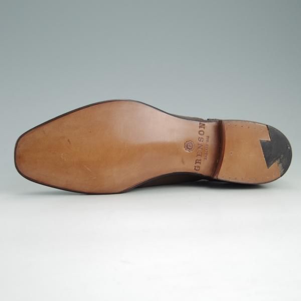 未使用★(英)グレンソン 5.5E【★サイドエラスティック/31999】カーフ/茶/メンズ/GRENSON★e998