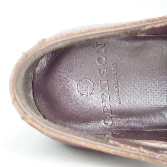 未使用★(英)グレンソン 5.5E【★サイドエラスティック/31999】カーフ/茶/メンズ/GRENSON★e998