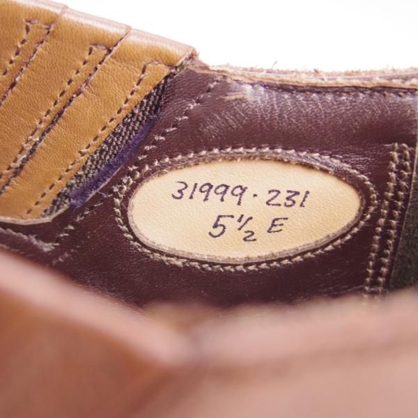 未使用★(英)グレンソン 5.5E【★サイドエラスティック/31999】カーフ/茶/メンズ/GRENSON★e998