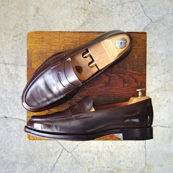 美品★ジャランスリワヤ SIZE 39【★コインローファー/UNITED ARROWS別注】EDWARDラスト/コインローファー/カーフ/JALAN SRIWIJAWA★f002