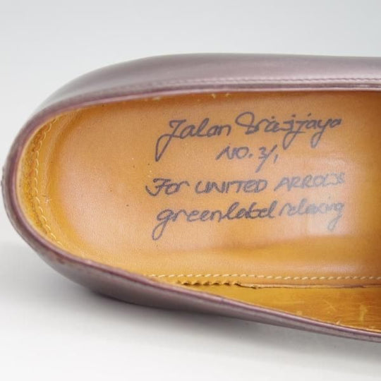 美品★ジャランスリワヤ SIZE 39【★コインローファー/UNITED ARROWS別注】EDWARDラスト/コインローファー/カーフ/JALAN SRIWIJAWA★f002