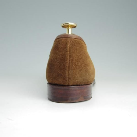 極上★クロケット&ジョーンズ 6.5E【★コインローファー/SELSEY】366ラスト/スエード/茶/メンズ/Crockett&Jones★f005