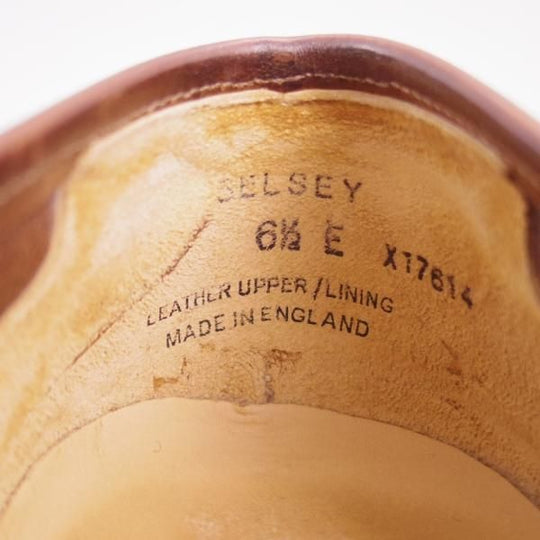 極上★クロケット&ジョーンズ 6.5E【★コインローファー/SELSEY】366ラスト/スエード/茶/メンズ/Crockett&Jones★f005