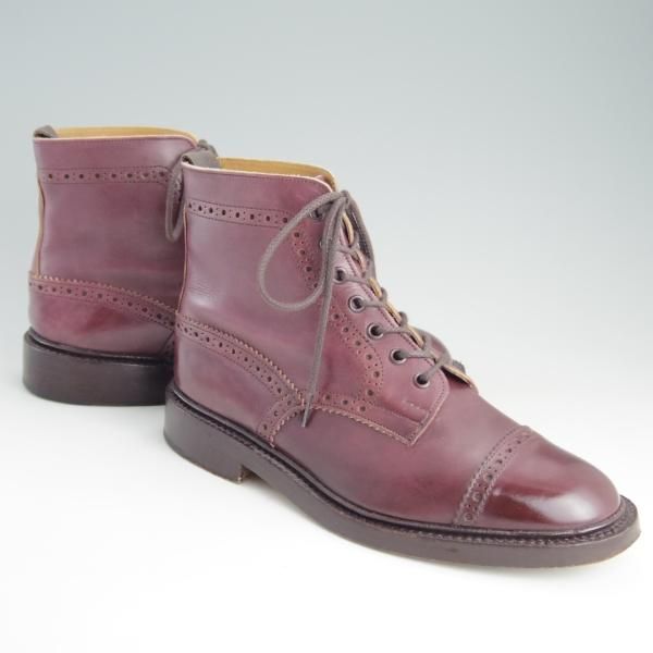 美品Trickers8.5トリッカーズ茶系M7292英国製コマンドソール 27㎝ 美品☆トリッカーズ SIZE 8.5【貴重☆阪急メンズ別注/M7527/バー