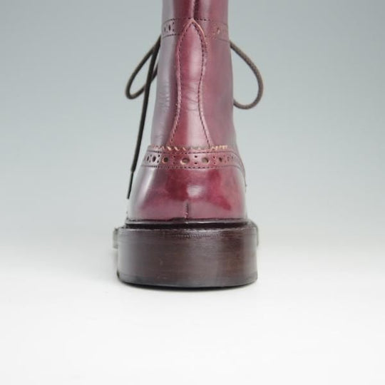 美品★トリッカーズ SIZE 8.5【貴重★阪急メンズ別注/M7527/バーガンディー】カントリーブーツ/カーフ/赤茶/メンズ/Tricker's★f007