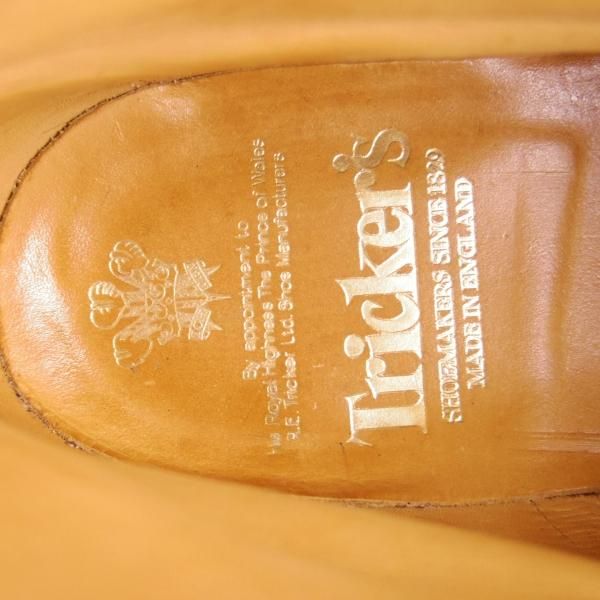 美品★トリッカーズ SIZE 8.5【貴重★阪急メンズ別注/M7527/バーガンディー】カントリーブーツ/カーフ/赤茶/メンズ/Tricker's★f007