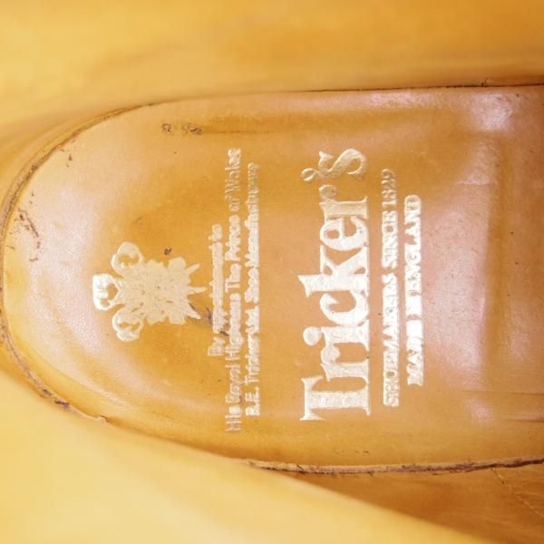 極上★トリッカーズ SIZE 8.5【貴重★阪急メンズ別注/M7527/ネイビー】カントリーブーツ/カーフ/紺/メンズ/Tricker's★f008