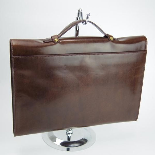 美品★(伊製)BROOKS BROTHERS【★レザー/ブリーフケース/ブルックスブラザーズ】メンズ/ビジネス/バッグ/黒/革/鞄★N5593
