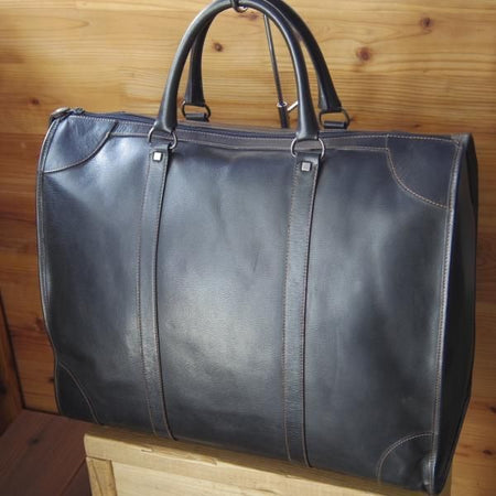 極上★(英)ダンヒル/dunhill【★レザー/ボストンバッグ】メンズ/ビジネス/バッグ/黒/革/鞄★N5598