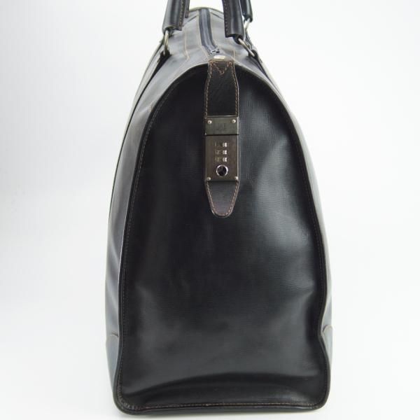 極上★(英)ダンヒル/dunhill【★レザー/ボストンバッグ】メンズ/ビジネス/バッグ/黒/革/鞄★N5598