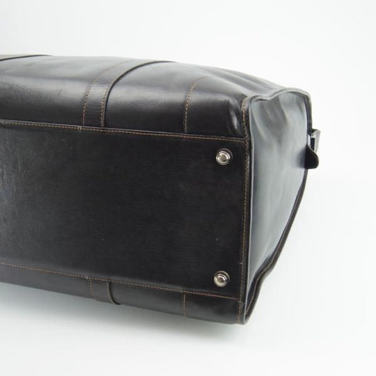 極上★(英)ダンヒル/dunhill【★レザー/ボストンバッグ】メンズ/ビジネス/バッグ/黒/革/鞄★N5598