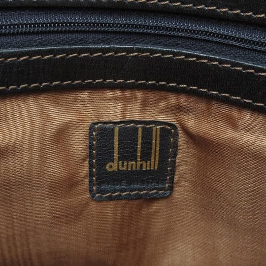 極上★(英)ダンヒル/dunhill【★レザー/ボストンバッグ】メンズ/ビジネス/バッグ/黒/革/鞄★N5598