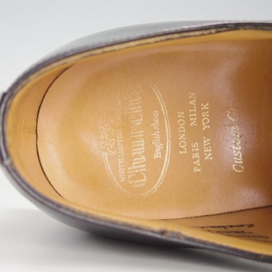 極上★チャーチ 100F/UK10【定価￥130,900-★コンサル/CONSUL】173ラスト/ストレートチップ/4都市/カーフ/黒/メンズ/Church's★f010