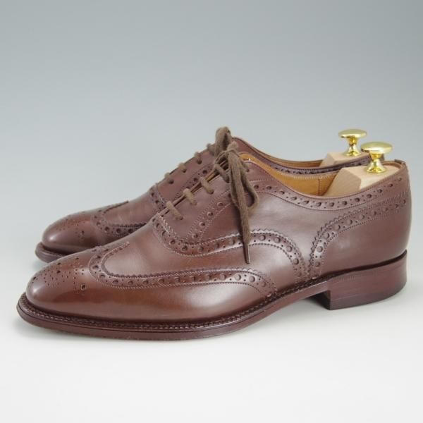 極上★チャーチ 65F/UK6.5【旧チャーチ★73ラスト/CHETWYND/チェットウィンド】3都市ロゴ/フルブローグ/カーフ/茶/メンズ/Church's★f011