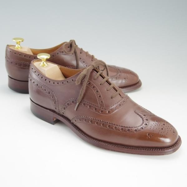 極上★チャーチ 65F/UK6.5【旧チャーチ★73ラスト/CHETWYND/チェットウィンド】3都市ロゴ/フルブローグ/カーフ/茶/メンズ/Church's★f011