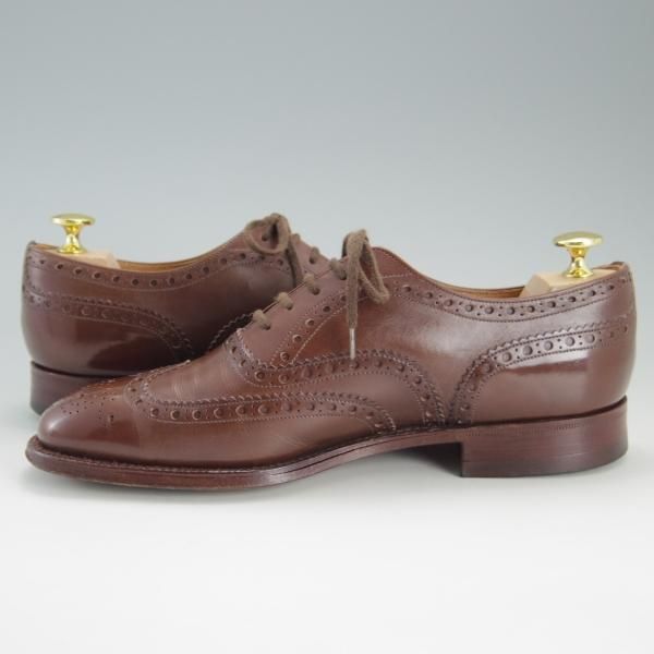 極上★チャーチ 65F/UK6.5【旧チャーチ★73ラスト/CHETWYND/チェットウィンド】3都市ロゴ/フルブローグ/カーフ/茶/メンズ/Church's★f011