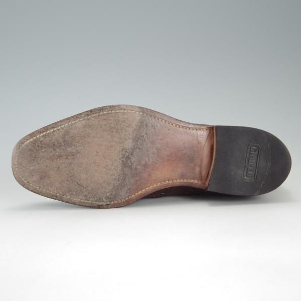 極上★チャーチ 65F/UK6.5【旧チャーチ★73ラスト/CHETWYND/チェットウィンド】3都市ロゴ/フルブローグ/カーフ/茶/メンズ/Church's★f011