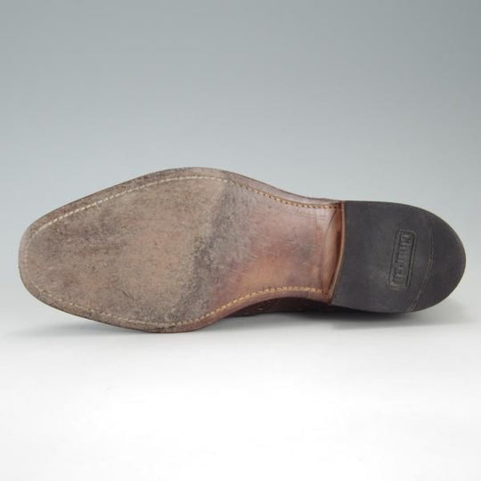 極上★チャーチ 65F/UK6.5【旧チャーチ★73ラスト/CHETWYND/チェットウィンド】3都市ロゴ/フルブローグ/カーフ/茶/メンズ/Church's★f011