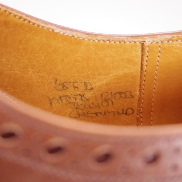 極上★チャーチ 65F/UK6.5【旧チャーチ★73ラスト/CHETWYND/チェットウィンド】3都市ロゴ/フルブローグ/カーフ/茶/メンズ/Church's★f011