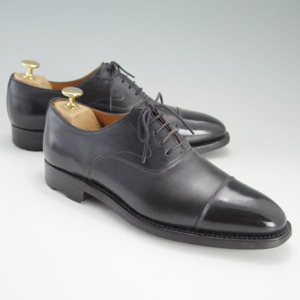 極上★スコッチグレイン SIZE 23.5【定価￥33,000-★シャインオアレイン/2776】ストレートチップ/カーフ/黒/SCOTCH GRAIN★f012