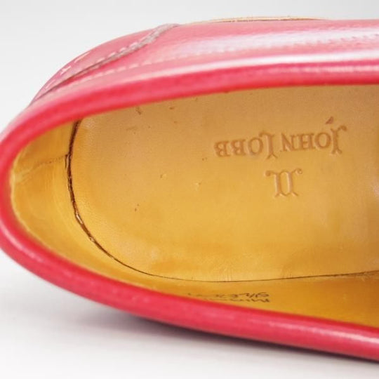 極上★ジョンロブ 5.5E【貴重★(水牛)バッファローレザー/MIAMI/マイアミ】2099ラスト/ローファー/スリッポン/赤/JOHN LOBB★f013