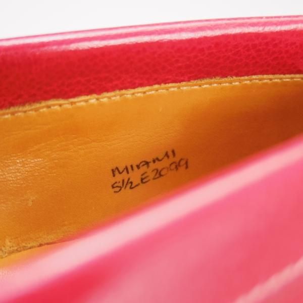 極上★ジョンロブ 5.5E【貴重★(水牛)バッファローレザー/MIAMI/マイアミ】2099ラスト/ローファー/スリッポン/赤/JOHN LOBB★f013