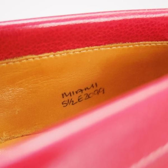 極上★ジョンロブ 5.5E【貴重★(水牛)バッファローレザー/MIAMI/マイアミ】2099ラスト/ローファー/スリッポン/赤/JOHN LOBB★f013