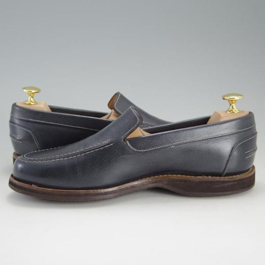 極上★ジョンロブ 5.5E【貴重★(水牛)バッファローレザー/MIAMI/マイアミ】2099ラスト/ローファー/スリッポン/紺/JOHN LOBB★f014