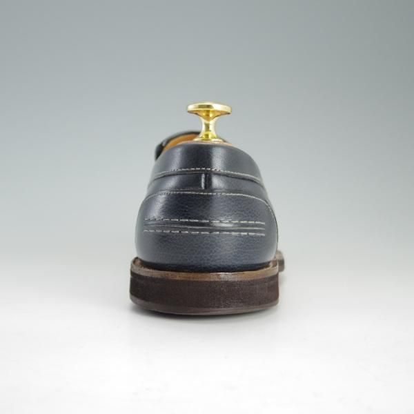 極上★ジョンロブ 5.5E【貴重★(水牛)バッファローレザー/MIAMI/マイアミ】2099ラスト/ローファー/スリッポン/紺/JOHN LOBB★f014