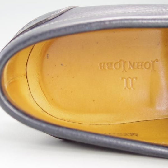 極上★ジョンロブ 5.5E【貴重★(水牛)バッファローレザー/MIAMI/マイアミ】2099ラスト/ローファー/スリッポン/紺/JOHN LOBB★f014