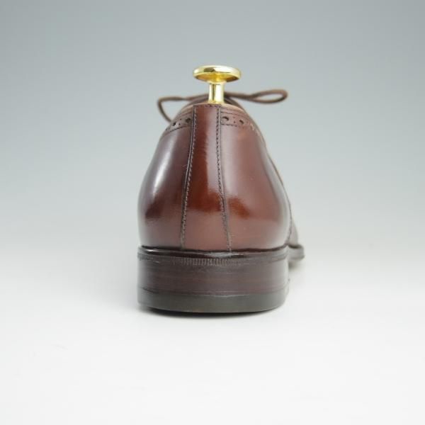 美品★(伊)タニノクリスチー SIZE 7.5【定価10万以上★セミブローグ/109327】カーフ/茶/メンズ/TANINO CRISCI★f016