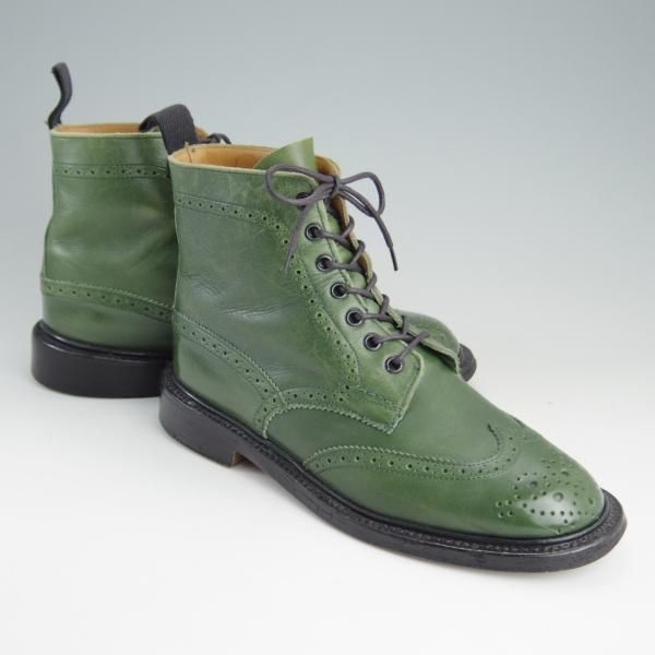 極上★トリッカーズ(レディース) SIZE 5【★カントリーブーツ/L5180】カーフ/緑/Tricker's★f017