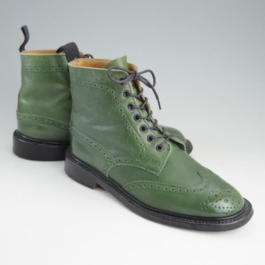 極上★トリッカーズ(レディース) SIZE 5【★カントリーブーツ/L5180】カーフ/緑/Tricker's★f017