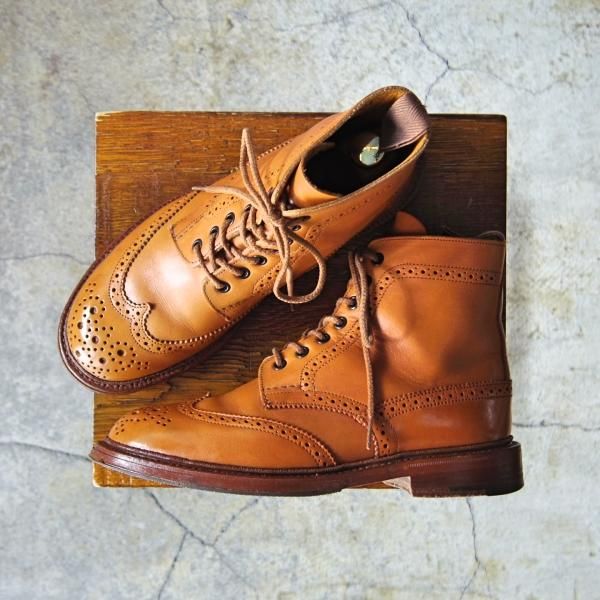 極上★トリッカーズ(レディース) SIZE 5【定価￥88,000-★MALTON/モールトン】カントリーブーツ/カーフ/茶/Tricker's★f020