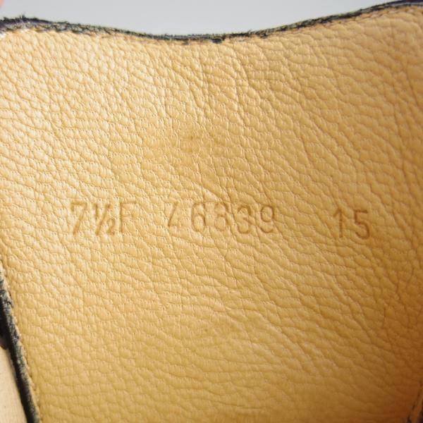 極美品★パラブーツ SIZE 7.5【定価￥77,000-★ドレス仕様シャンボード/バーニーズNY別注】Uチップ/カーフ/紺/CHAMBORD/Paraboot★f022