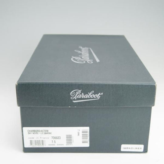 極美品★パラブーツ SIZE 7.5【定価￥77,000-★ドレス仕様シャンボード/バーニーズNY別注】Uチップ/カーフ/紺/CHAMBORD/Paraboot★f022