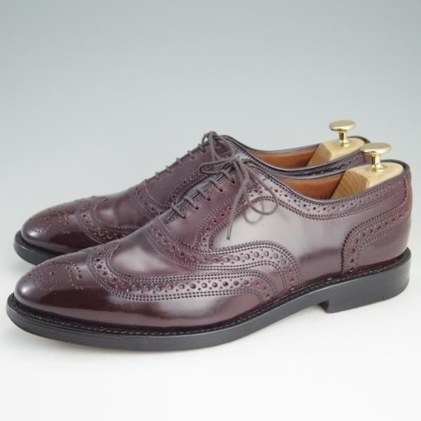 美品★(米)アレンエドモンズ 9E【定価10万円以上★コードバン仕様/CAMBRIDGE】フルブローグ/赤茶/メンズ/ALLEN EDMONDS★f024
