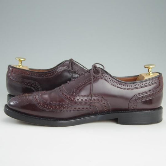 美品★(米)アレンエドモンズ 9E【定価10万円以上★コードバン仕様/CAMBRIDGE】フルブローグ/赤茶/メンズ/ALLEN EDMONDS★f024