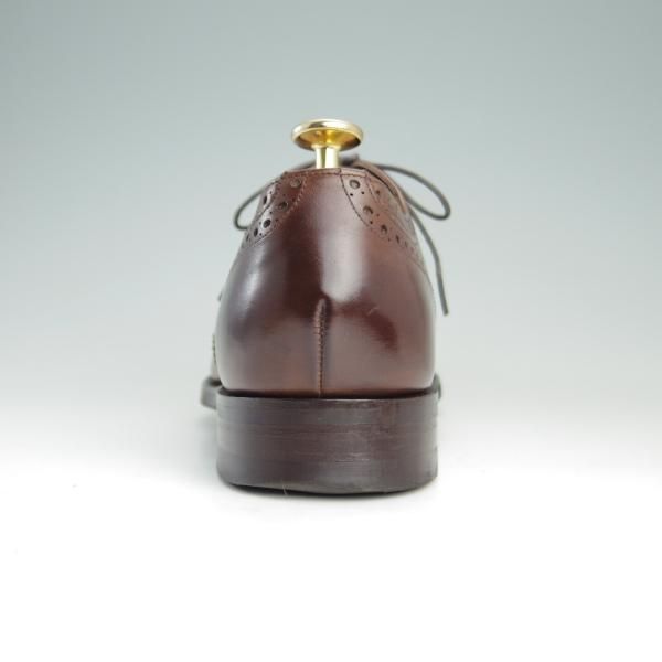 極上★(英)BARKER/バーカー 5.5F【ダイナイトソール仕様★グッドイヤーウェルテッド製法/フルブローグ】カーフ/濃茶/メンズ★f027