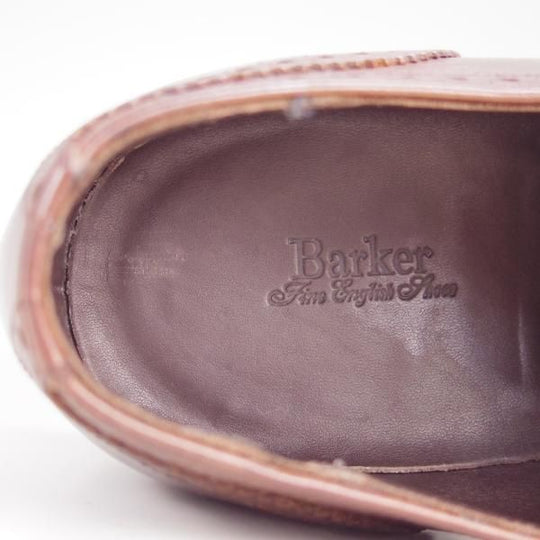 極上★(英)BARKER/バーカー 5.5F【ダイナイトソール仕様★グッドイヤーウェルテッド製法/フルブローグ】カーフ/濃茶/メンズ★f027