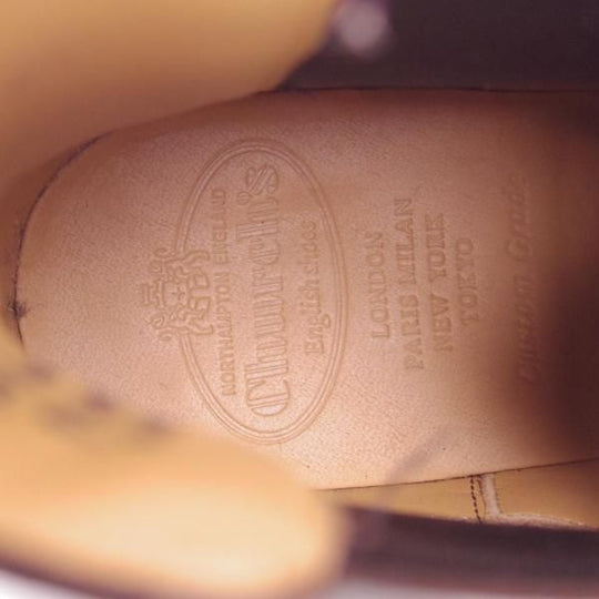 ほぼ未使用★チャーチ 60G/UK6【リッジウェイソール仕様★サイドゴアブーツ/NUNTON2】103ラスト/グレインレザー/茶/Church's★f028