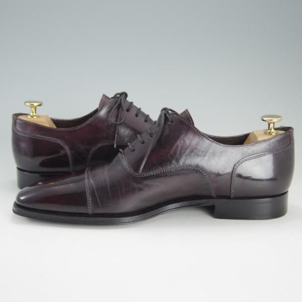 極上★(伊製)Cerbero/チェルベロ SIZE 41.5【★ストレートチップ】カーフ/赤茶/メンズ★f029