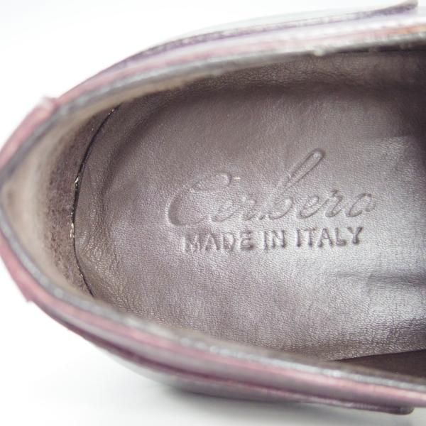 極上★(伊製)Cerbero/チェルベロ SIZE 41.5【★ストレートチップ】カーフ/赤茶/メンズ★f029