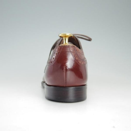 美品★宮城興業 6.5E【定価￥79,920-★コードバン仕様/クォーターブローグ/YOUKIHI】赤茶/World Footwear Gallery/MIYAGI KOGYO★f032