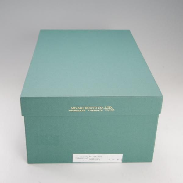 美品★宮城興業 6.5E【定価￥79,920-★コードバン仕様/クォーターブローグ/YOUKIHI】赤茶/World Footwear Gallery/MIYAGI KOGYO★f032